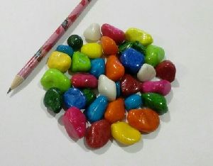 coloured pebbles