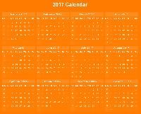 New Year Table Calendar