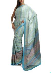 Aura Printed Crepe Saree