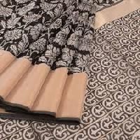 Heavy Border Printed Maheshwari Saree