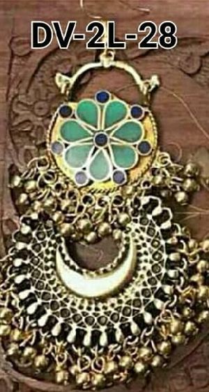 Handmade Brass Afghani Earrings