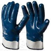 Nitrile Heavy Coated Gloves with Safety Cuff