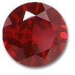 Red Chatam Gems Cut Stone