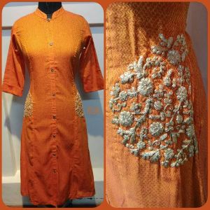 1528 Embroidered Kurtis