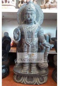 Blackstone Granite Hanuman Statue