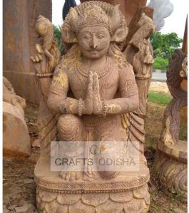 Sandstone Harihar bahan statue