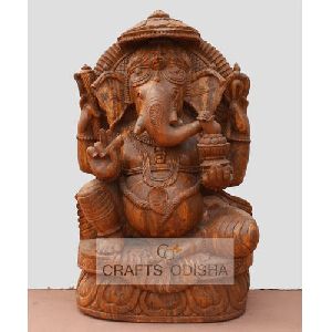 Sandstone Vastu Ganesha Sitting Statue