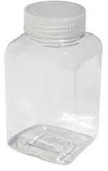HDPE Wide Mouth Square Jars