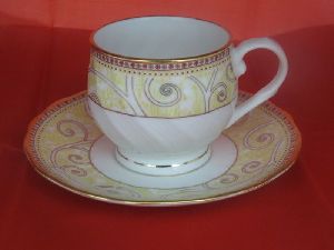 CUP SAUCER 6+6 NOS PRATIBHA D-804