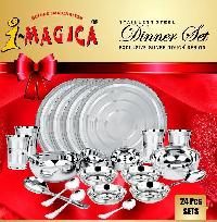 24 Pcs Stainless Steel Dinner Set