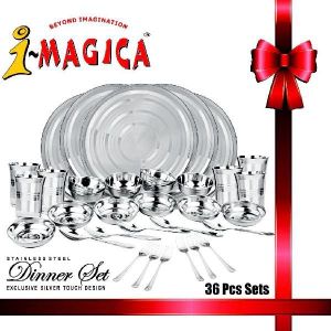 36 Pcs Stainless Steel Dinner Set