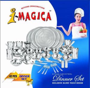 42 Pcs Stainless Steel Dinner Set