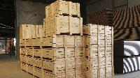 Pallets wooden boxes