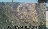 SCORPIAN  BROWN Polished Marble Slab