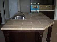 Granite tile countertop