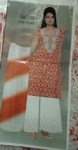 Plazo pattern dress material