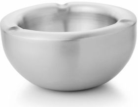 STAINLESS STEEL DOUBLE WALL ASHTRAY