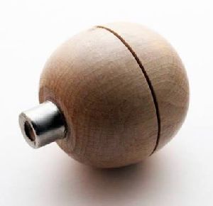 Wooden handle round