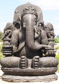 ganesha stone statue