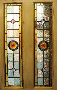 stained glass door