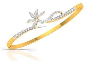 Diamond Gold Bracelet Giselle Flower