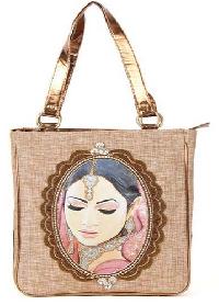 Hand painted jute bags