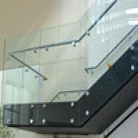 frame less glass railing