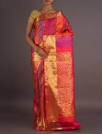 jari work silk saree