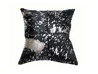 Silver Foil Hair On Hide Cushions