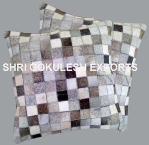 Leather Patchwork pillows