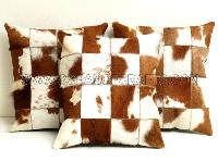 leather pillow cover