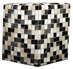 Leather Pouf Ottoman