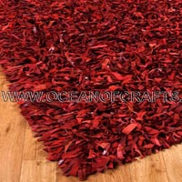 Red Leather Shag Carpet