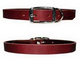 GI-DL-015 Leather Plain Dog Collar
