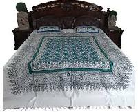 handloom printed bed cover