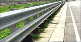 Metal Beam Crash Barrier