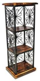 Mango Wood and Iron Bookcase (RHP-BOOK-009)