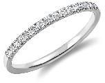 pave diamond wedding band