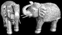 Silver Elephant Statue