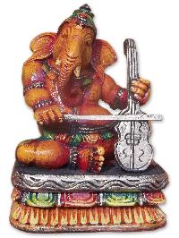 violin ganesh statue