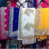 stone work sarees