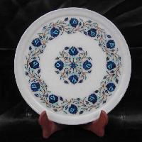 Round Marble Inlay Plates