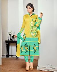 Cotton cambric unstitched salwar suit