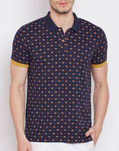 Mens Printed Polo T-Shirts