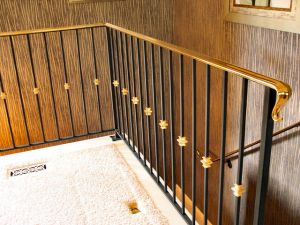 brass railings