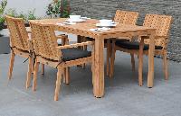 wooden garden furniture set