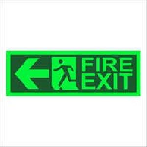 Fire Exit Glow Sign Boards