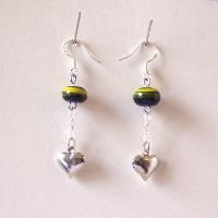 glass beads earrings