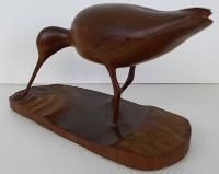 wooden bird statue