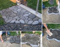 concrete cobble stones